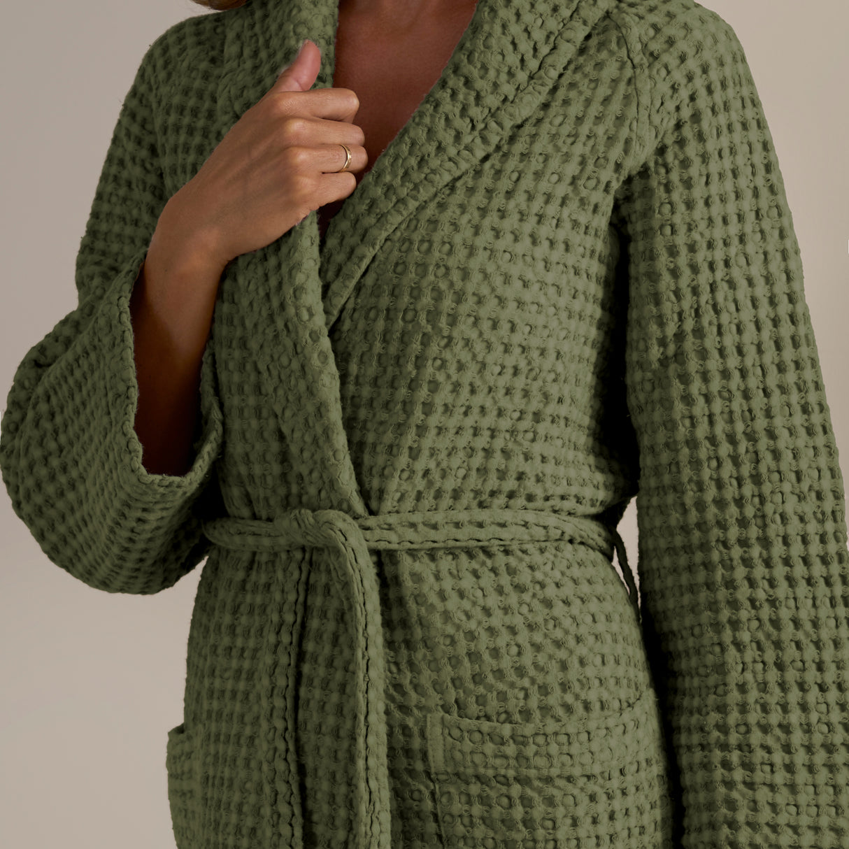 Accappatoio Scialle Nido d'Ape in puro Cotone - Jaspy