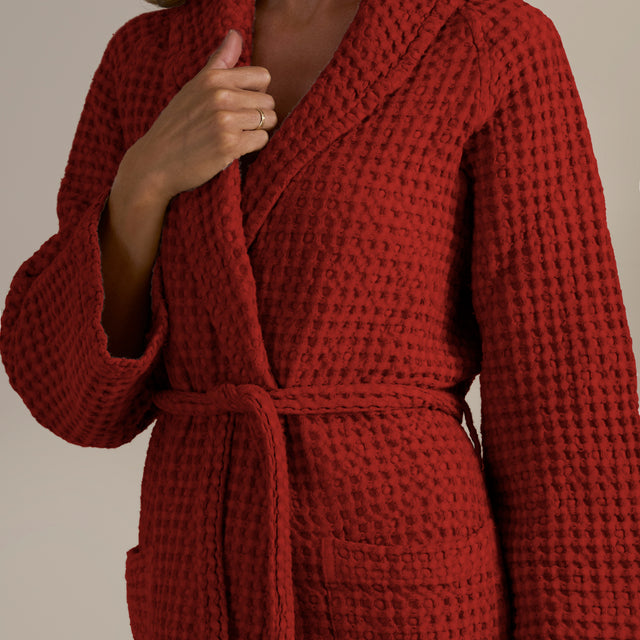 Accappatoio Scialle Nido d'Ape in puro Cotone - Jaspy