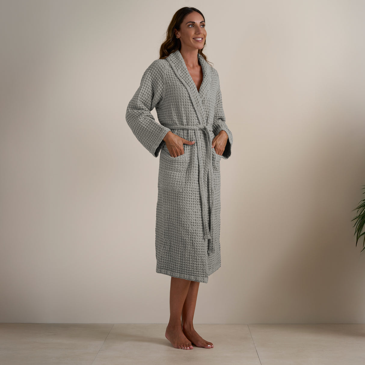 Accappatoio Scialle Nido d'Ape in puro Cotone - Jaspy