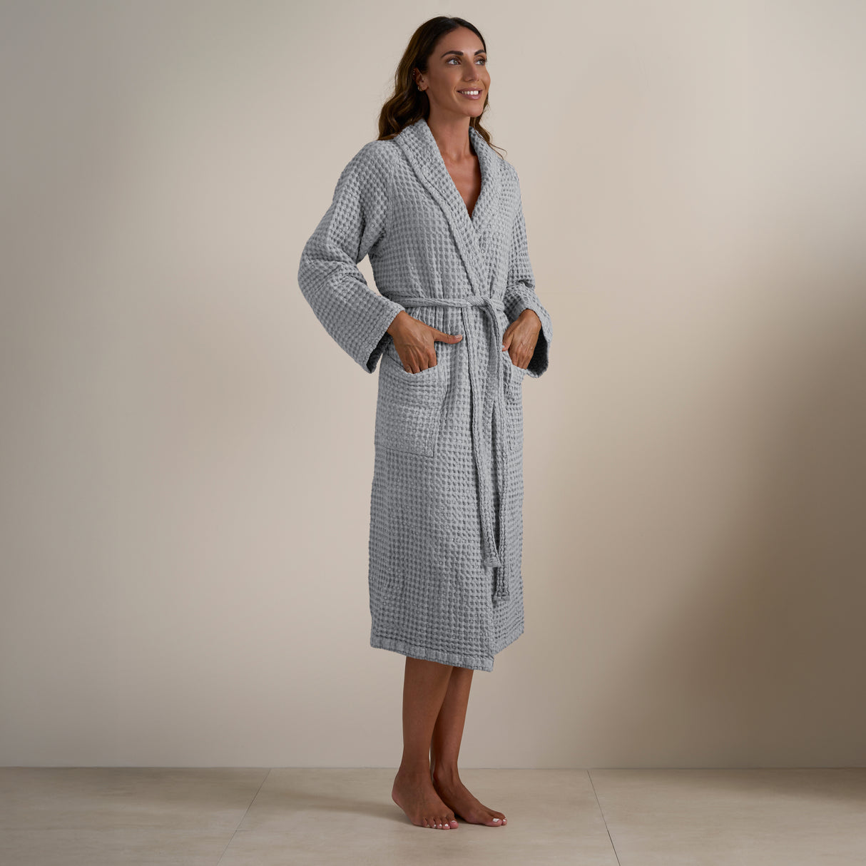 Accappatoio Scialle Nido d'Ape in puro Cotone - Jaspy