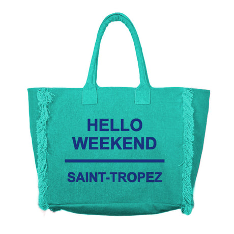 Borsa Mare o Trusse in Puro Cotone Tinta Unita - Hello Weekend