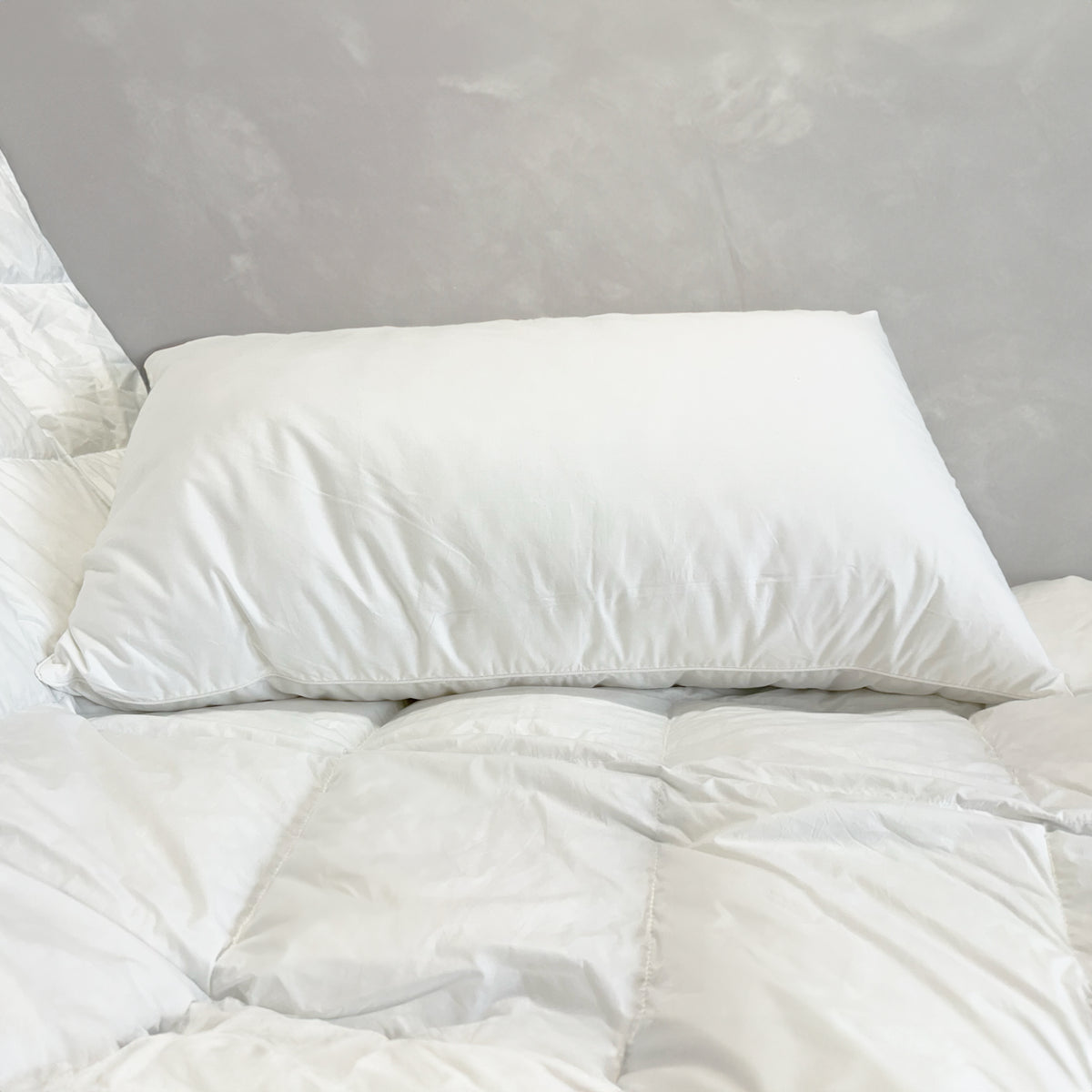 Puredown Cuscino Piuma D'oca Cuscini Letto Matrimoniale 50x75cm, Set Di