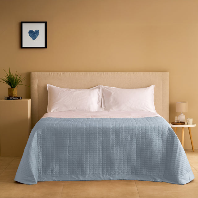 Trapuntino Leggero in Raso di Cotone - Smeraldo