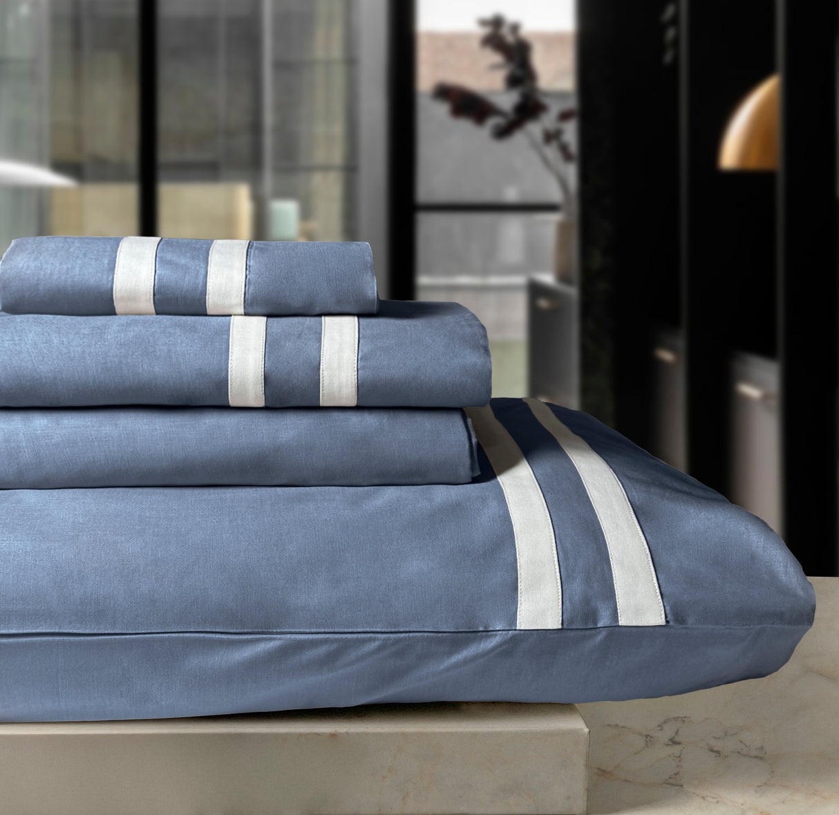 Completo Lenzuola in Puro Cotone - Bretagne