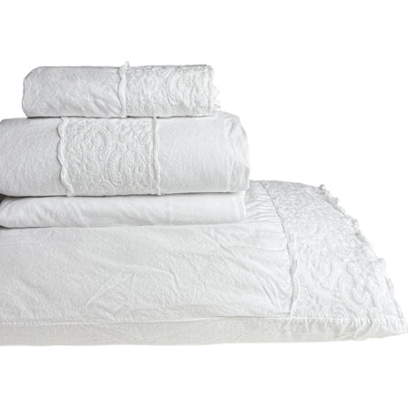 Completo Copripiumino 100% Puro Cotone StoneWashed - Bristol