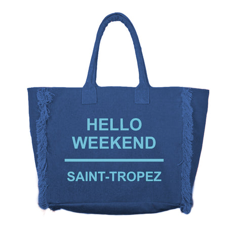 Borsa Mare o Trusse in Puro Cotone Tinta Unita - Hello Weekend
