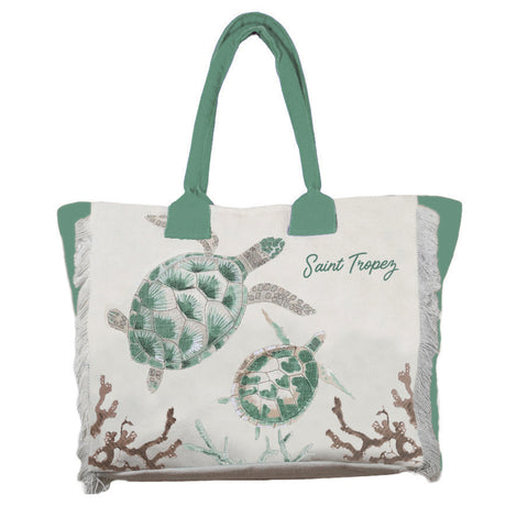 Borsa Mare o Trousse in Puro Cotone Fantasia Stampata - Esquinade