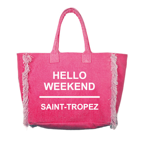 Borsa Mare o Trusse in Puro Cotone Tinta Unita - Hello Weekend