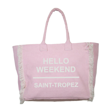 Borsa Mare o Trusse in Puro Cotone Tinta Unita - Hello Weekend