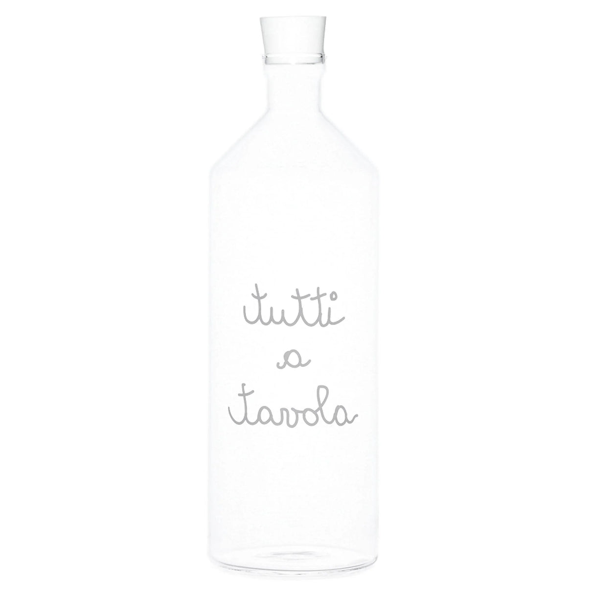 Bottiglia in Vetro Borosilicato Serigrafata - Tutti a Tavola