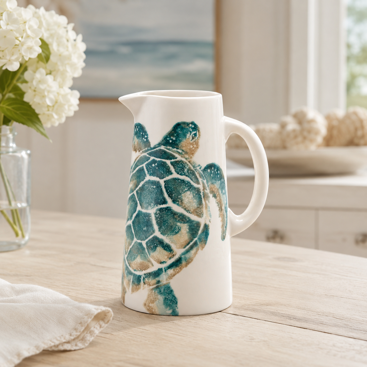 Brocca in Ceramica Fatto a Mano - Tartaruga