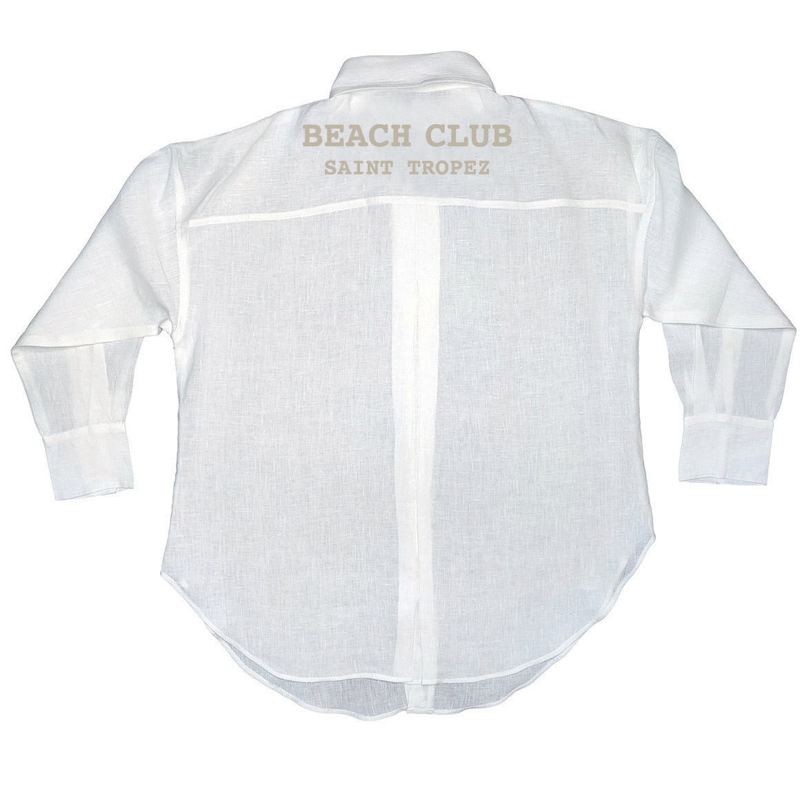 Camicia da Spiaggia in Puro Cotone Rigato - Beach Club