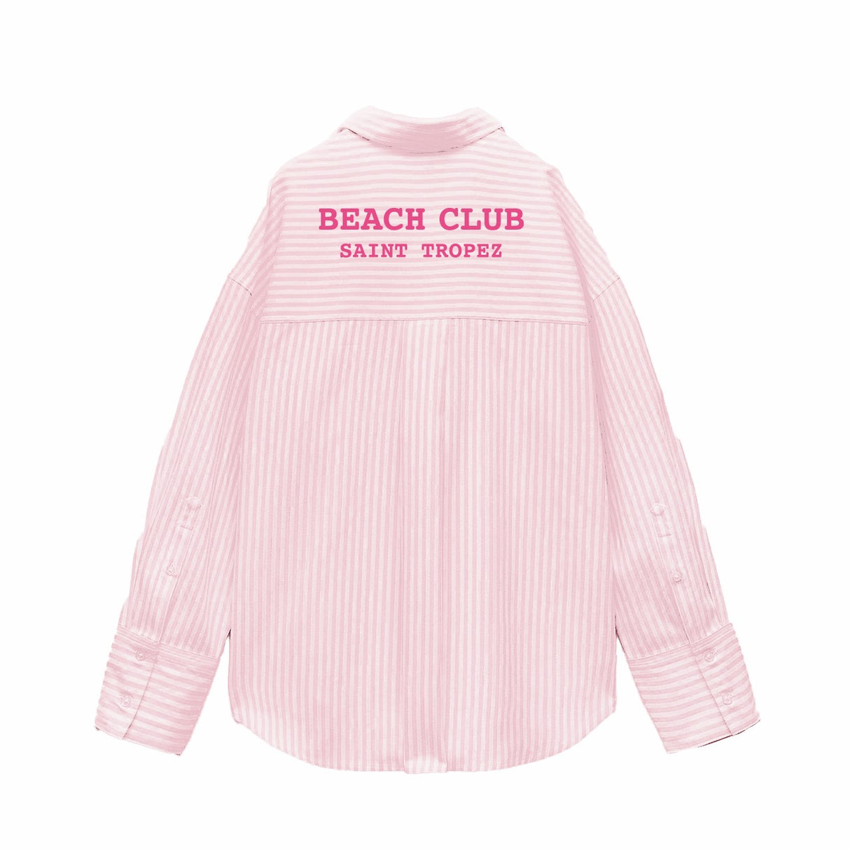 Camicia da Spiaggia in Puro Cotone Rigato - Beach Club