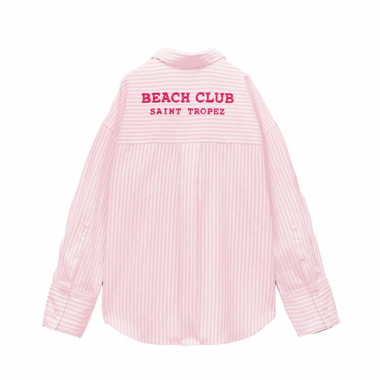 Camicia da Spiaggia in Puro Cotone Rigato - Beach Club