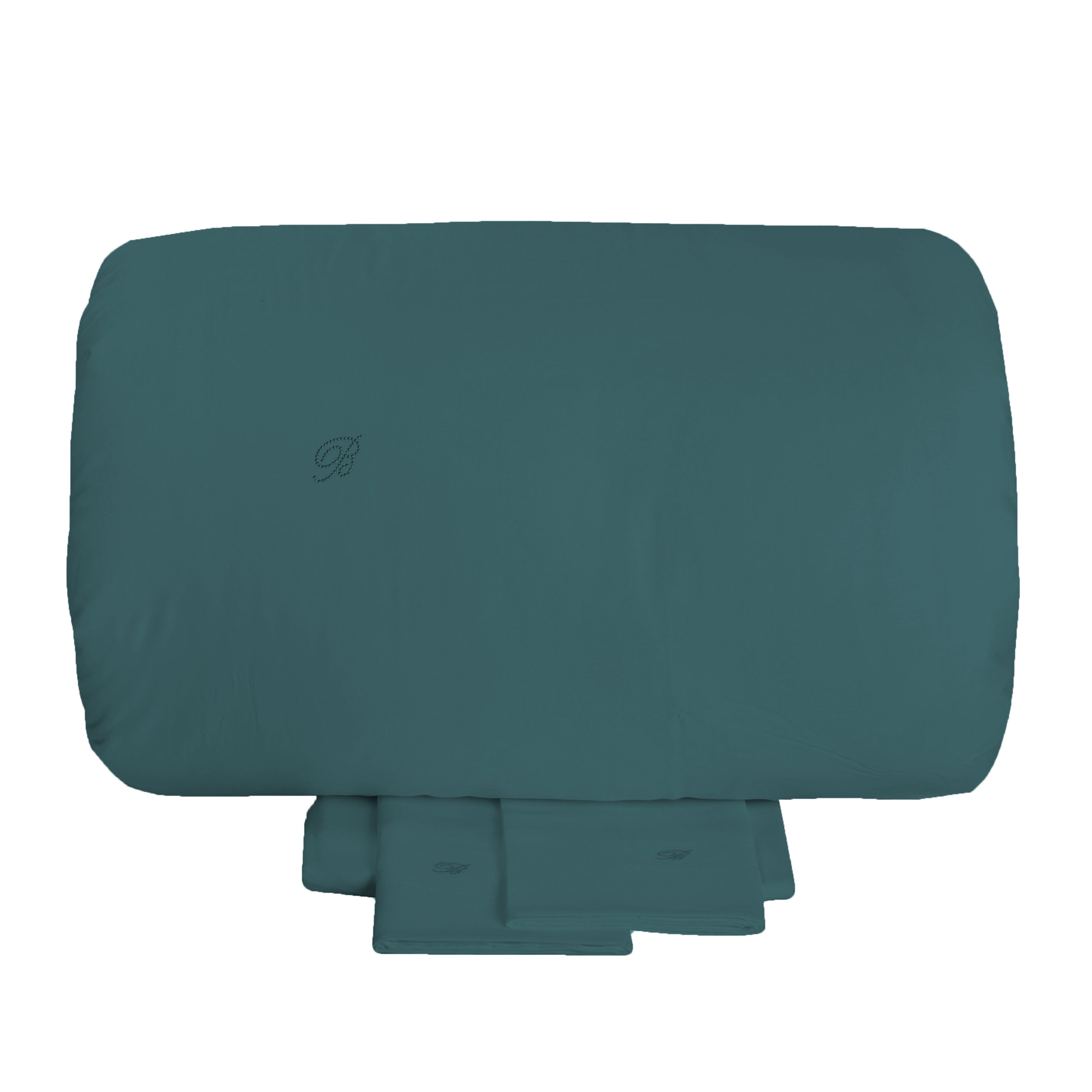 Completo Copripiumino in Raso di Cotone Tinta Unita - Lory