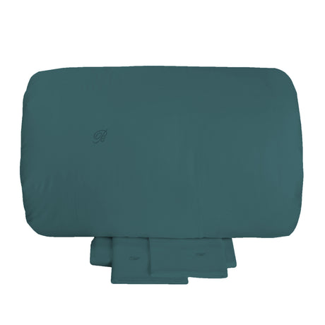 Completo Copripiumino in Raso di Cotone Tinta Unita - Lory