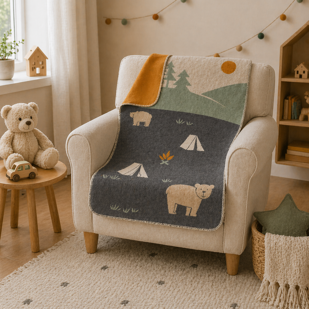Coperta in Caldo Cotone fantasia - Camping Bear