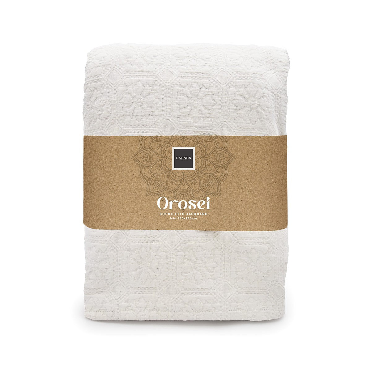 Copriletto in Puro Cotone con Fantasia Jacquard - Orosei