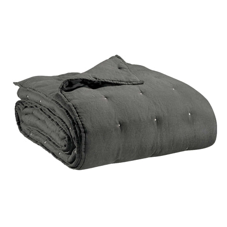 Copriletto Reversibile in Puro Cotone e Puro Lino Tinta Unita - Zeff Copriletto Vivaraise Singolo Tuono