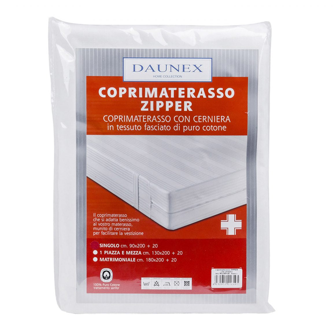 Coprimaterasso in Cotone con Cerniera - Zipper