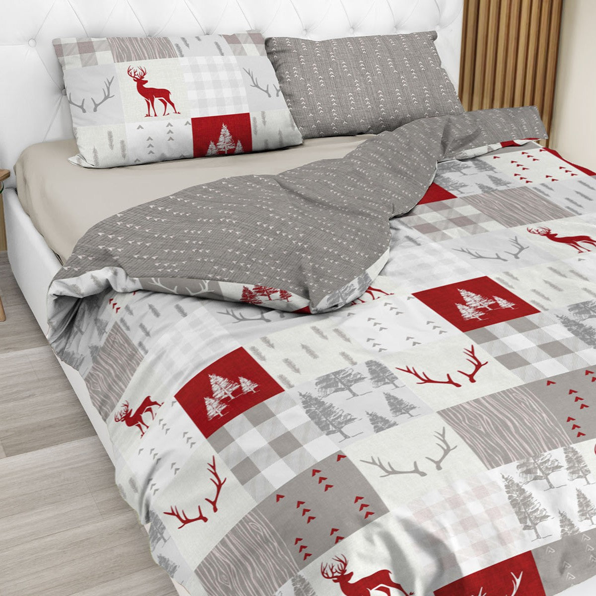 Parure Copripiumino in Puro Cotone con Stampa - Petit Monte