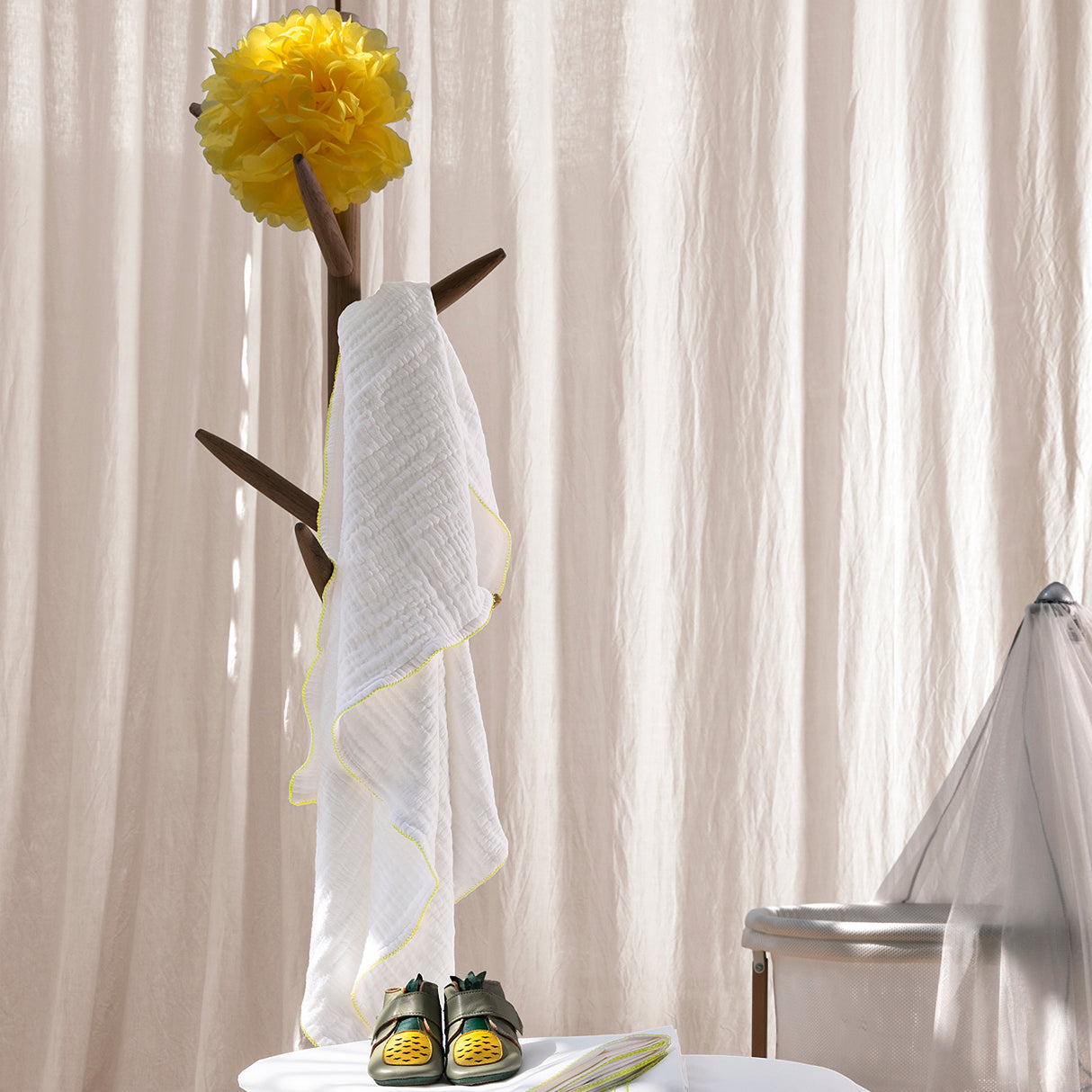 Copertina in Tessuto Jacquard Stonewashed - Crochet