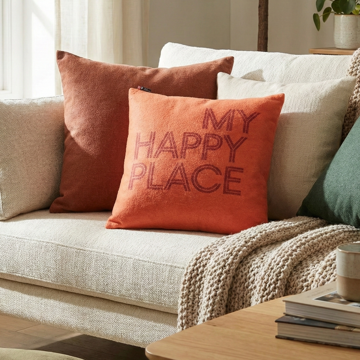 Copricuscino in Cotone - My Happy Place