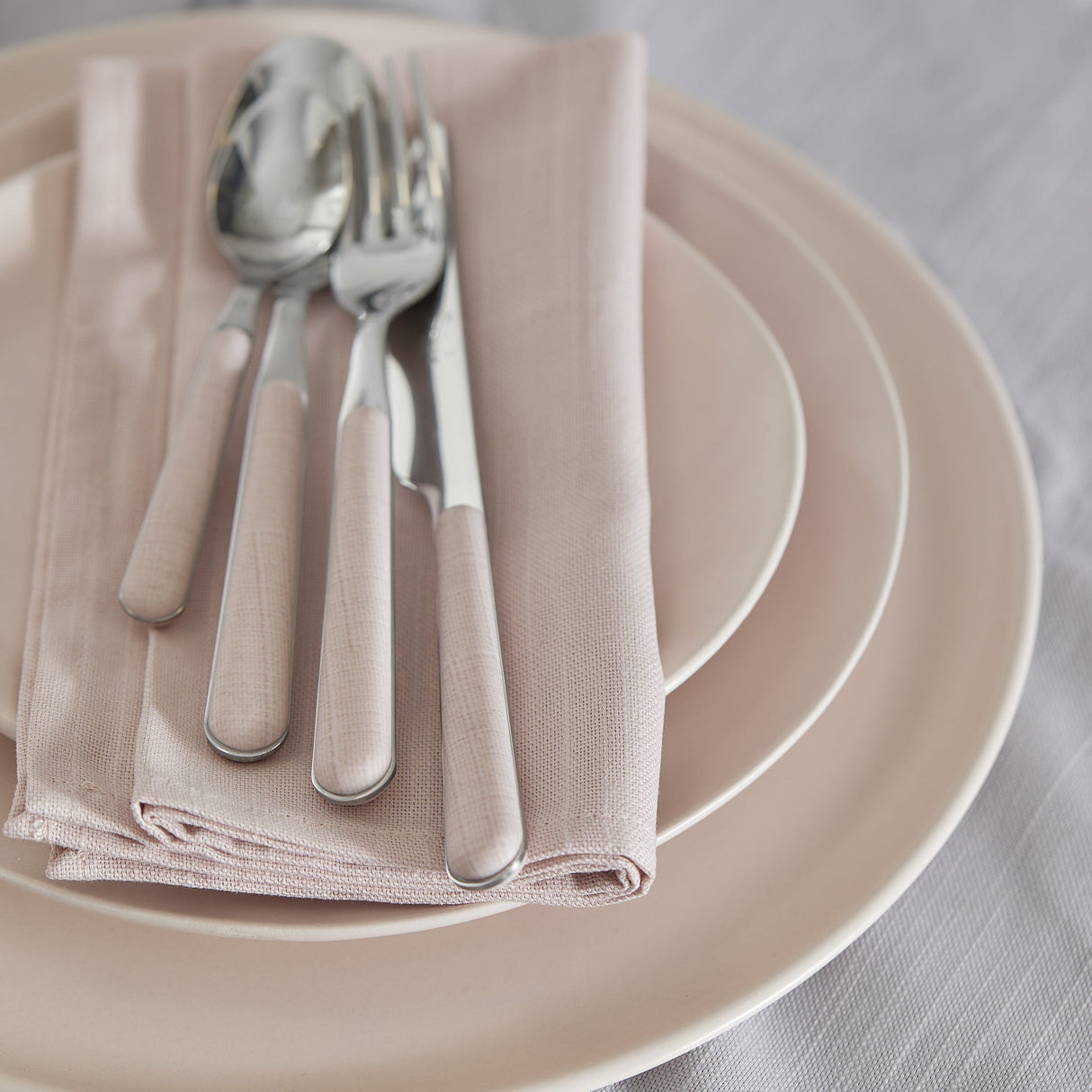 Tovaglia in Cotone e Lino Fiammato - Essenziale