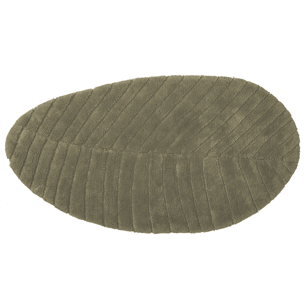 Tappeto in Puro Cotone con Trattamento Antiscivolo - Foglia