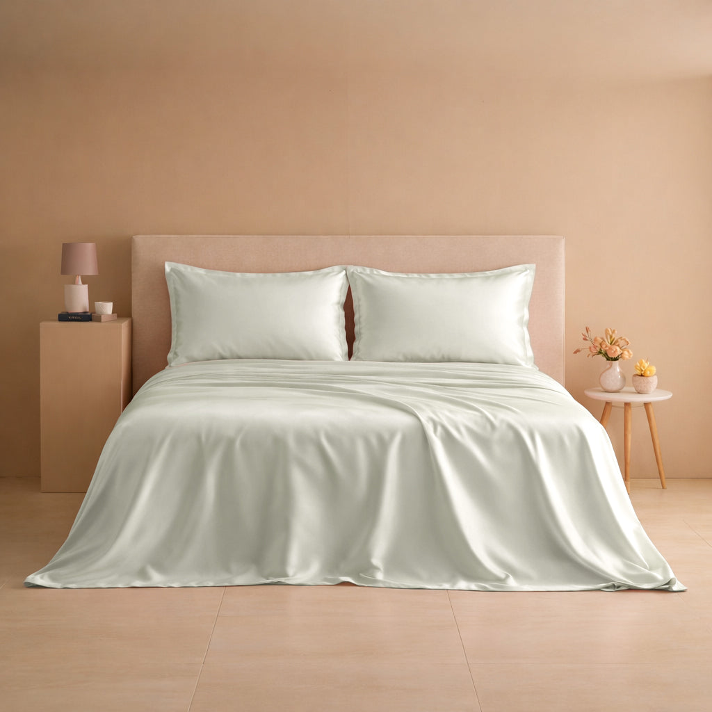 Parure Lenzuolo in Raso di Cotone 300TC tinta unita - Gottardo