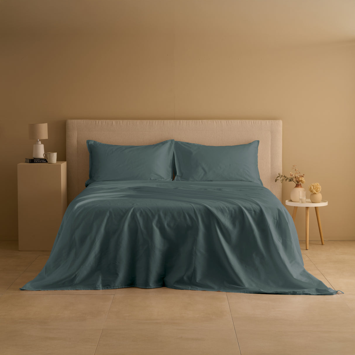 Parure Lenzuolo in Raso di Cotone 300TC tinta unita - Gottardo