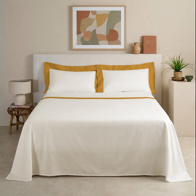 Completo Lenzuola con Bordo in Raso - Diamante