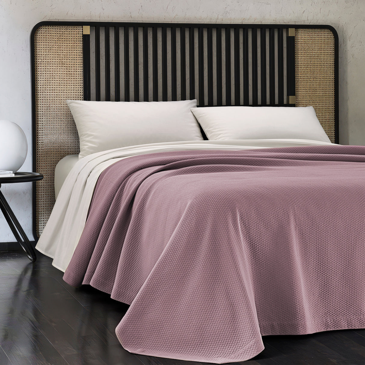 Copriletto di Piquet di Puro Cotone Tinta Unita - Classic