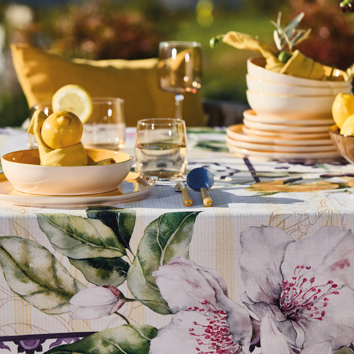 Tovaglia Antimacchia in Fantasia Mediterranea - Maiori Eterna