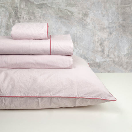 Completo Lenzuola in Percalle di Cotone Stonewashed - Volterra