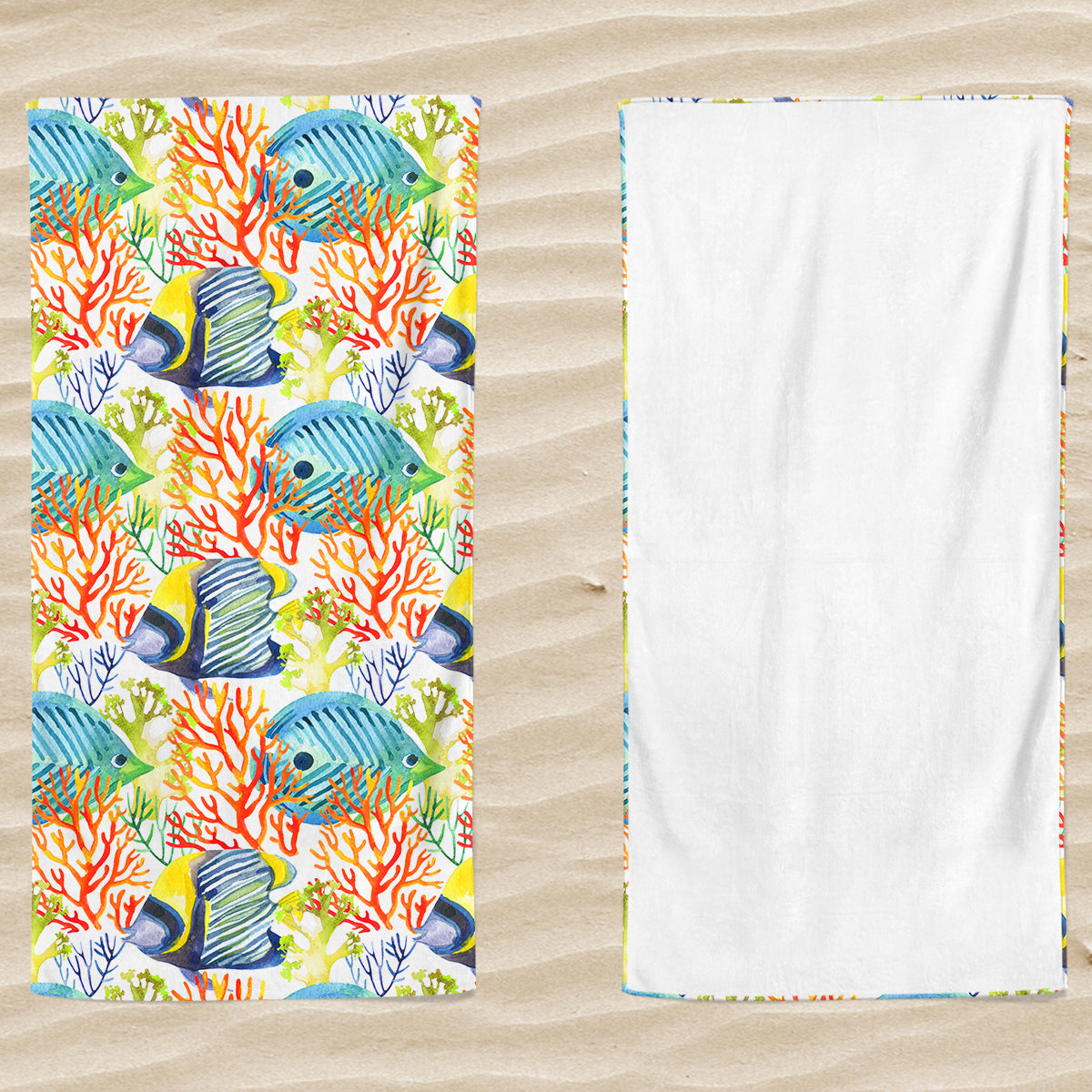 Telo Mare in Microvelour Stampa Doubleface - Planet