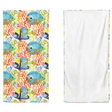 Telo Mare in Microvelour Stampa Doubleface - Planet