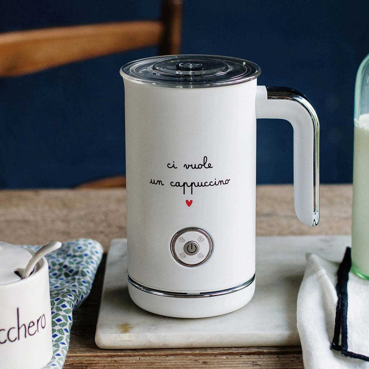 Montalatte Elettrico Serigrafato - Ci Vuole un Cappuccino