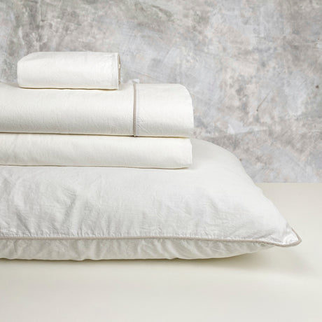 Completo Lenzuola in Percalle di Cotone Stonewashed - Volterra