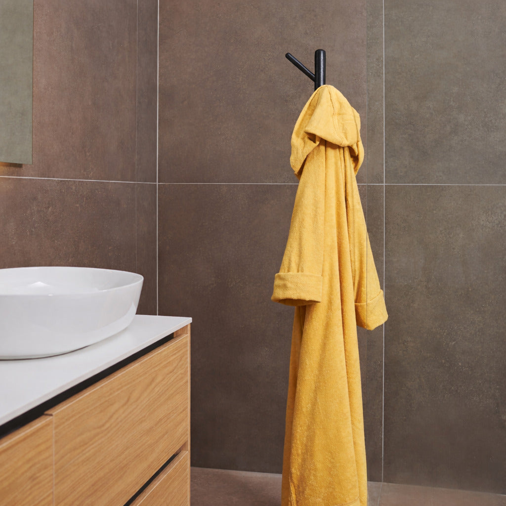 Accappatoio con Cappuccio in Microspugna di Cotone - Pepe Air