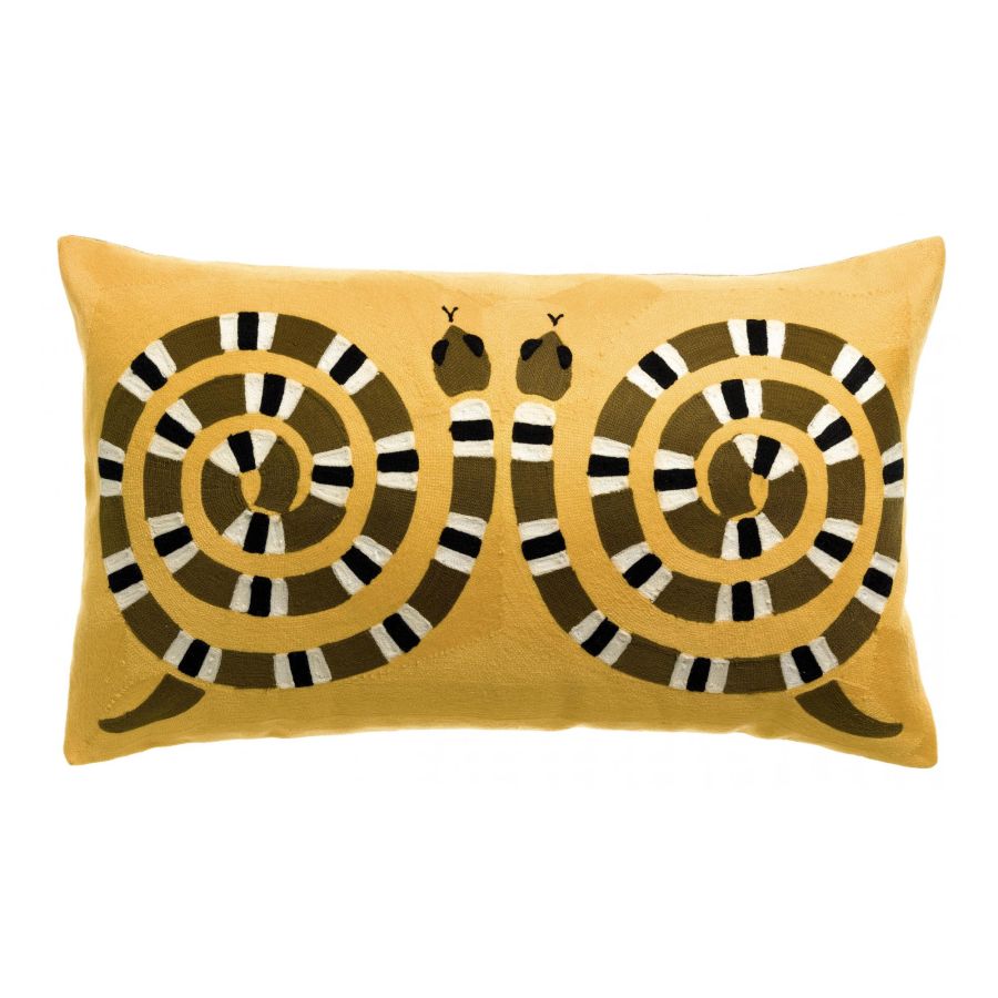 Cuscino in Puro Cotone Ricamato - Yoka