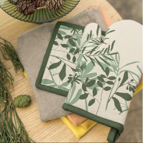 Set Presina e Guantone in Cotone Floreale - Majda