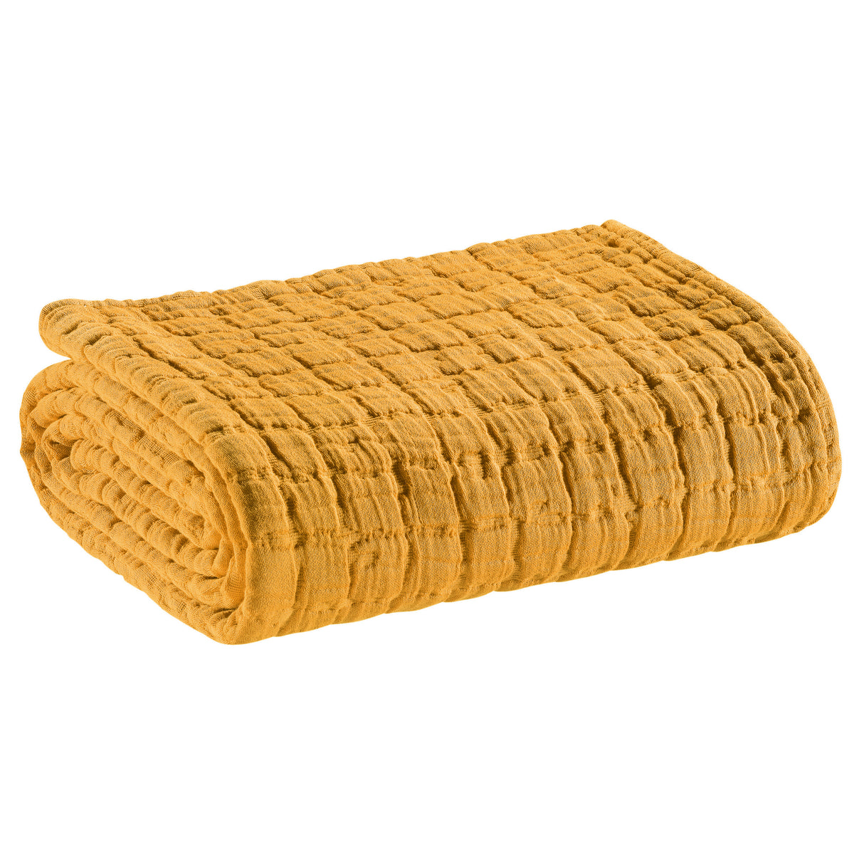 Copriletto in puro Cotone Stonewashed tinta unita - Swami