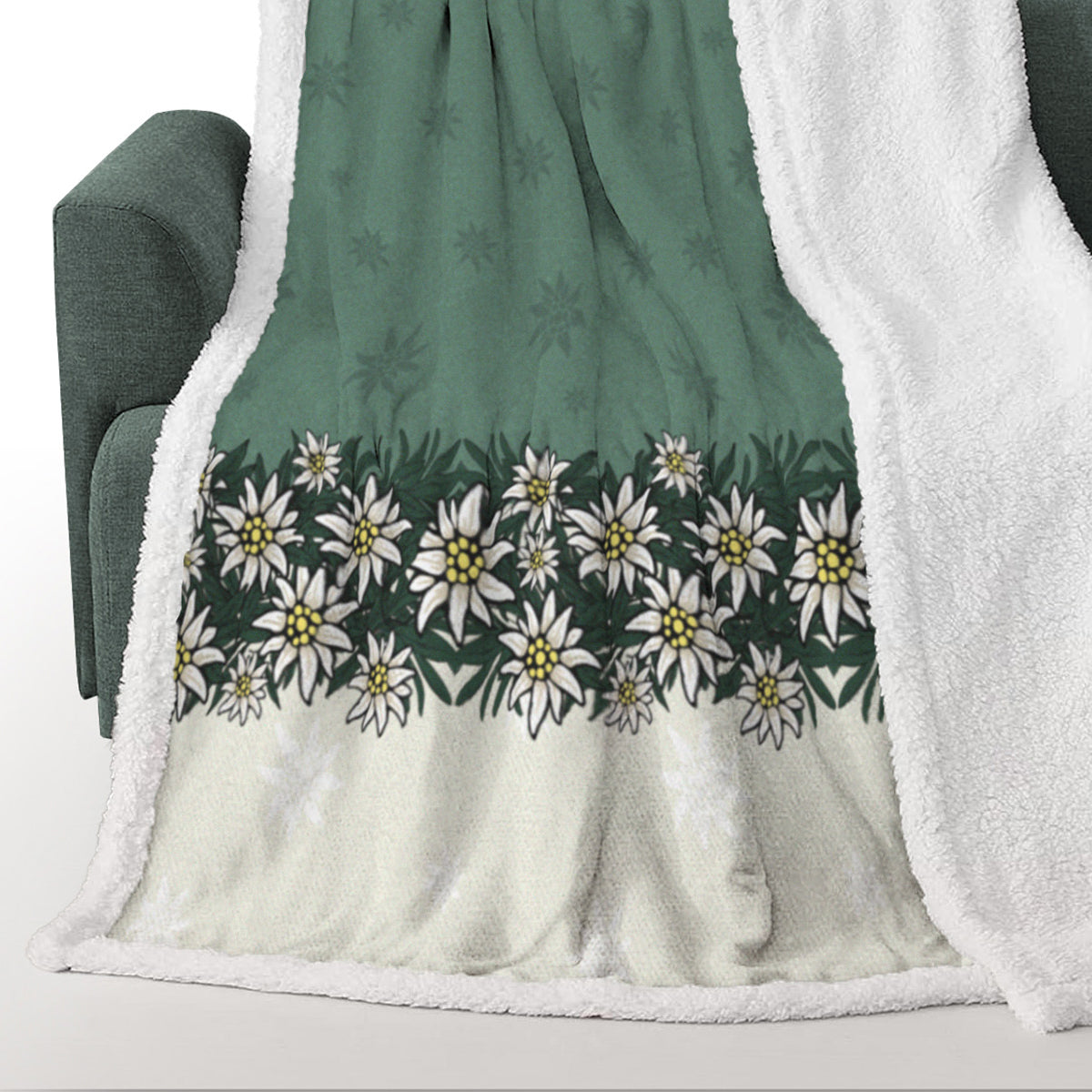 Plaid Morbidotto in MicroPile Fantasia - Alpiflora