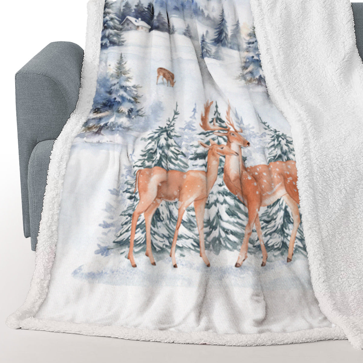 Plaid Morbidotto in MicroPile Fantasia - Paisage