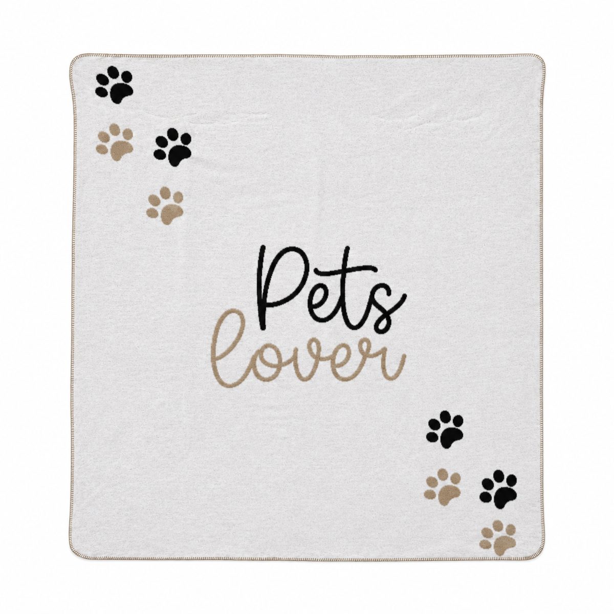 Plaid in Lana Cotta Fantasia Zampette - Pets Lover