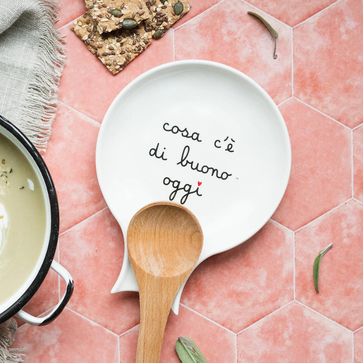 Set Da 8 Poggiamestoli In Ceramica 12cm – Multiuso Per Cucina, Salse E Accessori, Resistente Al Calore
