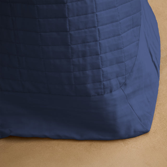 Trapuntino Leggero in Raso di Cotone - Smeraldo