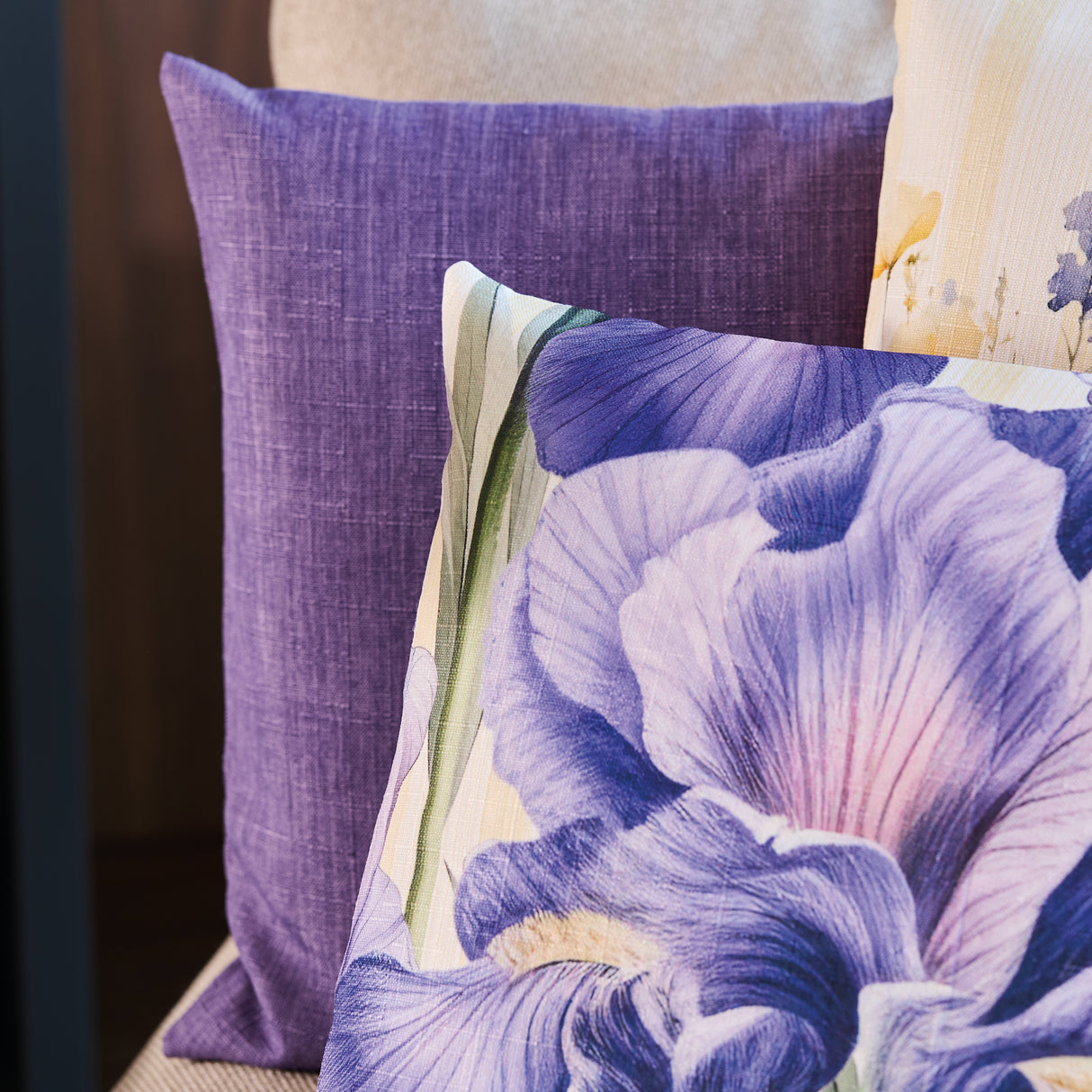 Copricuscino in Antimacchia Fantasia Iris - Rinascita