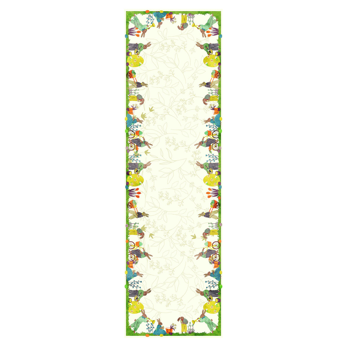 Runner in Panama di Cotone Fantasia Pasquale - Coniglietti di Pasqua